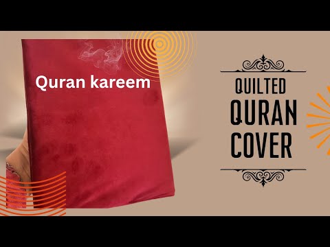 How to make velvet QURAN COVER. 