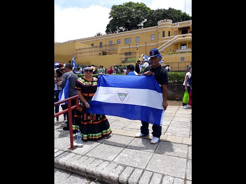 Los Exiliados contra OrMu/Gran Marcha de los Nicaraguenses! desde el Parque la Merced Costa Rica!