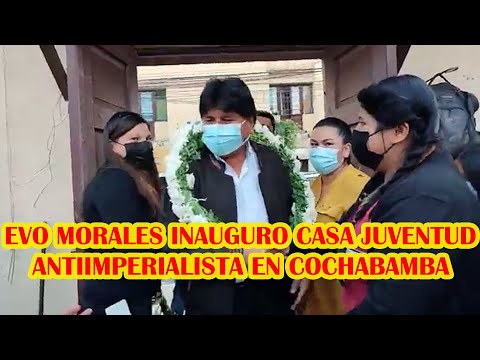 EVO MORALES PIDE FORMACIÓN ACADEMICA MÀS SOLIDARIO Y HUMILDAD A LOS JÓVENES EN COCHABAMBA..