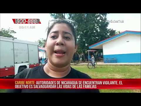 Evacuan comunidades de Bhimona y Gracias a Dios previo a la llegada de Iota - Nicaragua