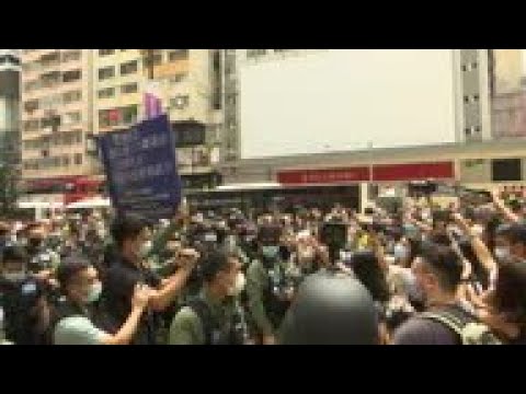 60 arrested in HK during protest on China's Day