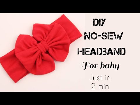DIY 2 min bow headband for baby/No-sew No-glue/how to make bow headband for baby girl#shorts