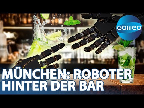 Der Roboter zeigt sein Können! Die erste Roboterbar in München | Galileo | ProSieben