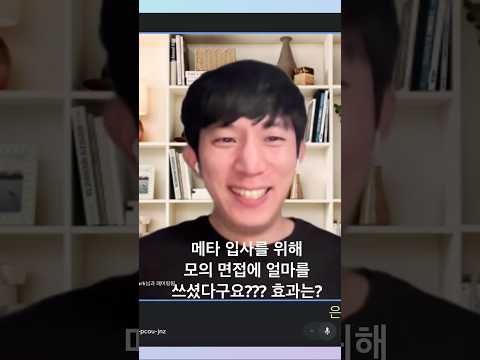 메타(페이스북) 입사를 위해 모의 면접도 했었다는 뉴욕의 프로그래머 #메타입사 #미국취업 #모의면접 #페이스북취업 #은종쌤 #shorts