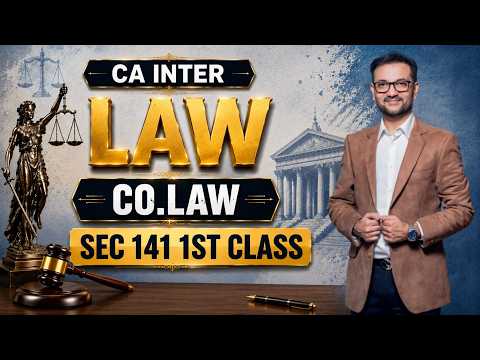 CA Inter Law | Section 141 | Auditor Eligibility & Disqualification  | Lecture 1 | Amit Bachhawat