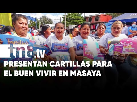 Presentan cuatro cartillas para el buen vivir en Masaya - Nicaragua
