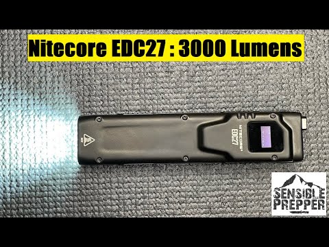 Nitecore EDC27 Flat Flashlight with 3000 Lumens