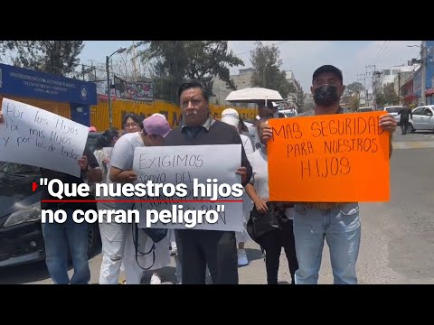 ¡Por la seguridad de los jóvenes! | Padres y estudiantes marchar tras riña en el CCH Naucalpan
