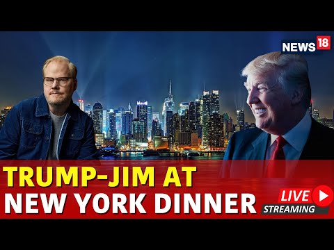 Trump Live | Trump Speech At Jim Gaffigan's Dinner Party Live | Trump Rally | US Elections | N18G