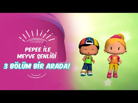 Pepee ile Meyve Şenliği🍎🍐 Leliko ve Pisi İle 3 Bölüm Bir Arada | Düşyeri