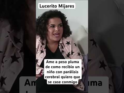 Lucerito Mijares,peso pluma es un adorado vi video de cómo recibía a un niño con parálisis cerebral