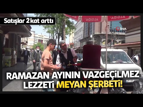Ramazan Ayının Vazgeçilmezi Meyan Şerbeti Tezgahta Yerini Aldı