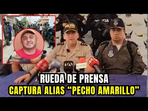 Policía Nacional captura a Pecho Amarillo candidato a líder de Los Choneros