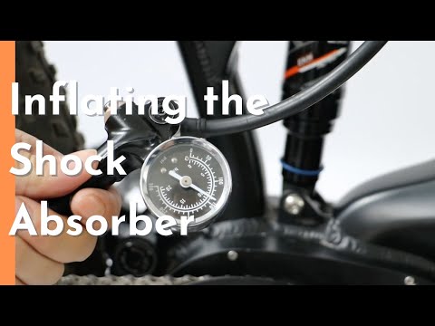 How to: Inflate Shock Absorber on Eunorau Ebike.