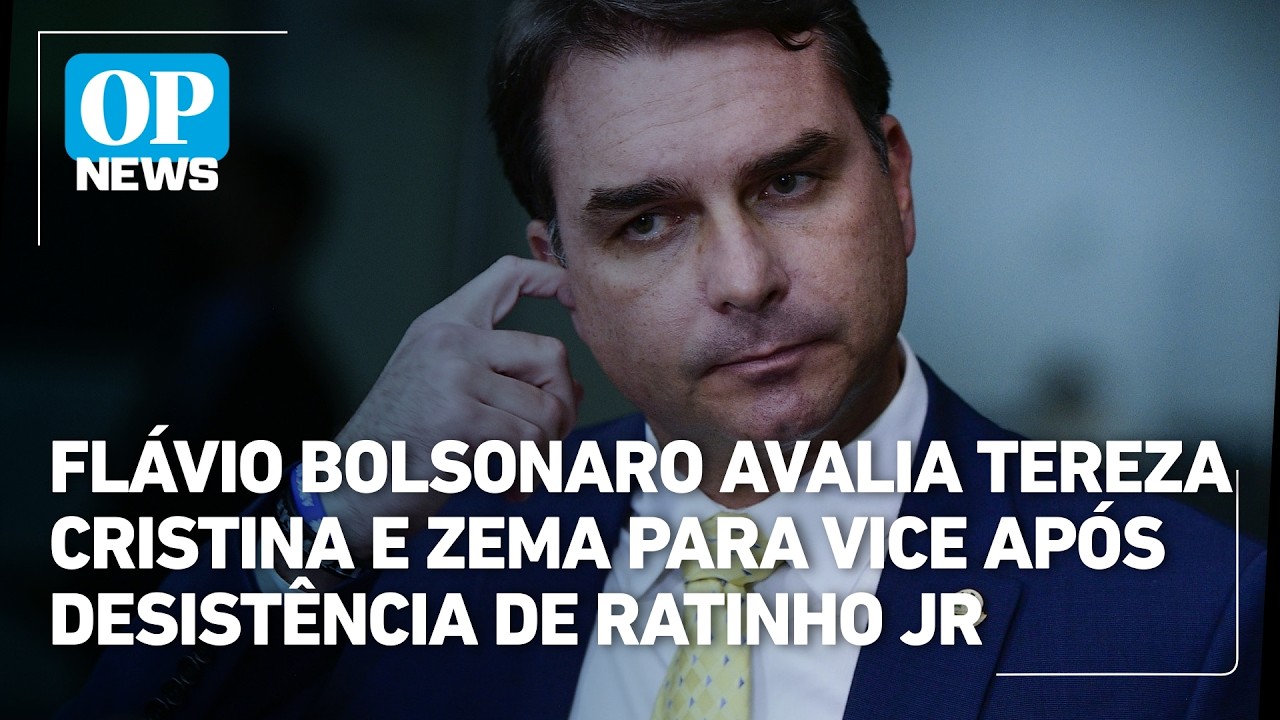 Flávio Bolsonaro avalia Tereza Cristina e Zema para vice após desistência de Ratinho Jr | OP News