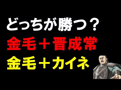 【キングダム乱】どっちが勝つ？金毛＋晋成常 or 金毛＋カイネ