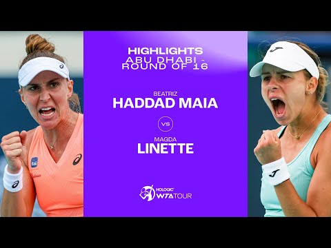 Beatriz Haddad Maia vs. Magda Linette | 2024 Abu Dhabi Round of 16 | WTA Match Highlights