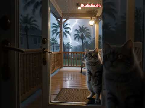 Storm at the Door | The Cat Who Held On #cat