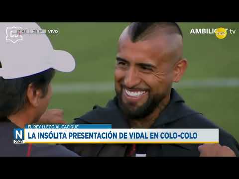 La insólita presentación de Vidal en Colo-Colo ? Noticias a las 20:30 ? 02-02-24