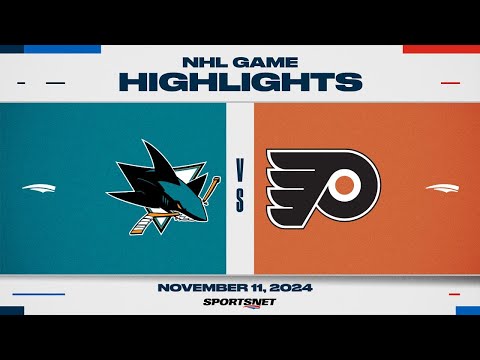 NHL Highlights | Sharks vs. Flyers - November 11, 2024