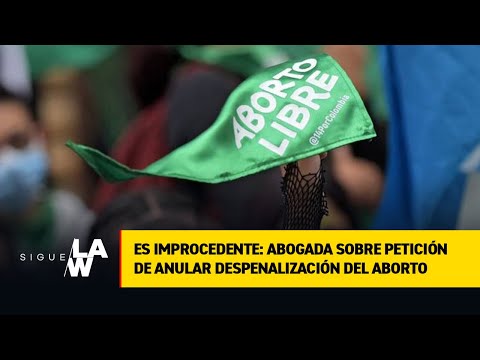 Es improcedente: abogada sobre petición de anular despenalización del aborto