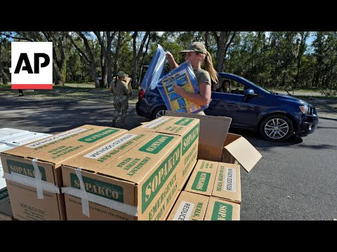 Hurricane Milton relief efforts continue at disaster relief centers despite low fuel supplies