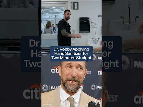 Dr. Robby Applying Hand Sanitizer for Two Minutes Straight