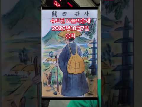 <strong>용띠</strong> 오늘의운세 2026년10월7일 운세 #운세 #오늘의운세