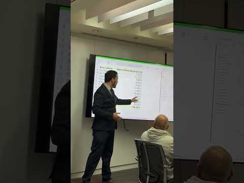 جانب من تدريب إكسل باللغة الانجليزية في السعودية (بدون مونتاج) #excel