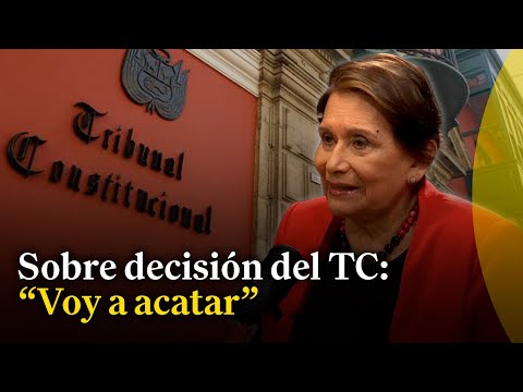 Inés Tello sostuvo que acatará la decisión del Tribunal Constitucional de suspenderla