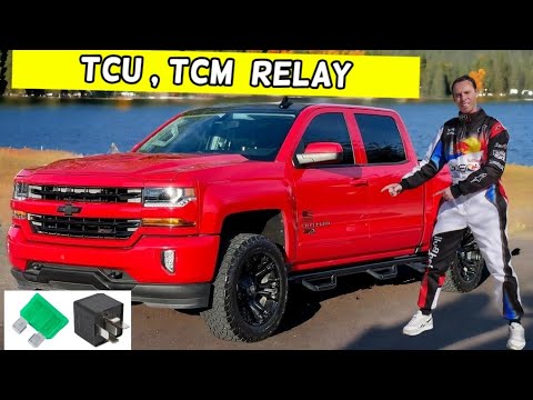 CHEVROLET SILVERADO TCU , TCM RELAY LOCATION REPLACEMENT 2014 2015 2016 2017 2018 2019