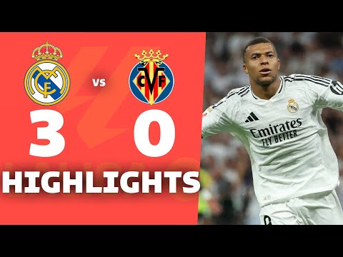 REAL MADRID vs VILLARREAL [3-0] | RESUMEN y GOLES DEL PARTIDO | La liga 2024/25