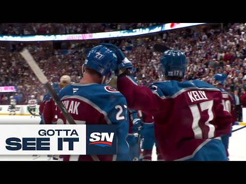 GOTTA SEE IT: Avalanches Martin Necas Finds Brett Kulak For Series-Clinching Goal In Overtime