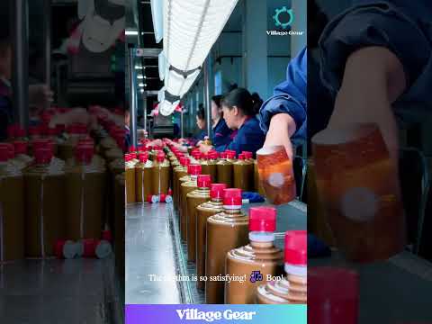 Their Job is Literally Playing Whac-A-Mole with Bottle Caps😂I Want This Job SO BAD! #factory #funny