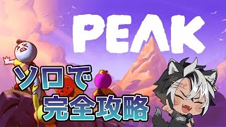 【PEAK】話題の協力型山登りゲーム!! ソロで完全攻略目指す【黒崎タイガ】