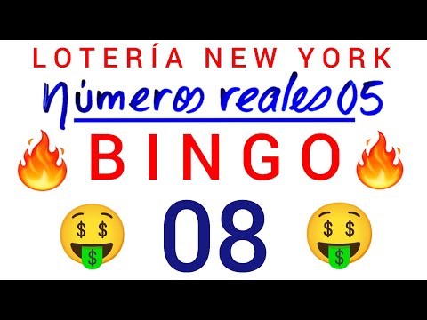 BINGO de HOY (( 08 )) lotería NEW YORK de HOY / NÚMEROS de HOY/ PREMIOS de HOY/ GANAR las LOTERÍAS