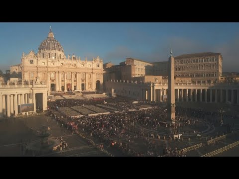 Timelapse of St. Peter's Square ahead of Pope Francis' funeral | AFP