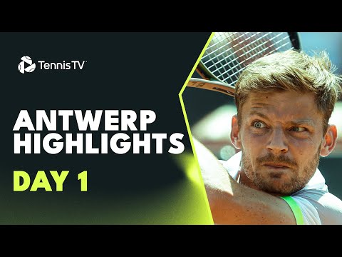 Goffin Opens Against Halys; Rinderknech, Gaston, Munar in Action | Antwerp 2023 Day 1 Highlights