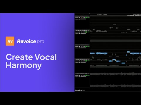 How To Create a Vocal Harmony with Revoice Pro 5