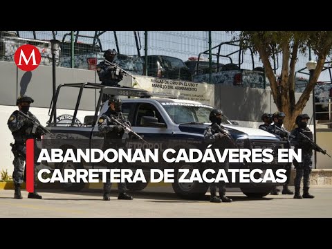 Dos cadáveres son abandonados en carretera estatal de Zacatecas