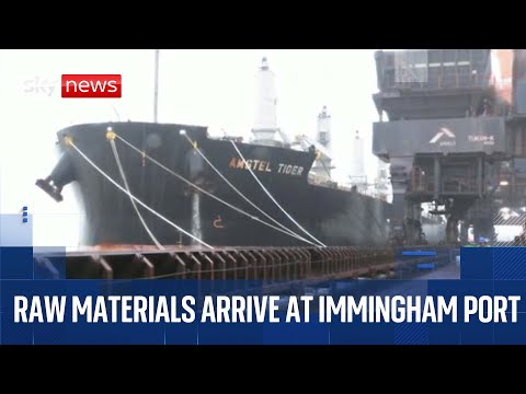Supplies needed to keep British Steel burning arrives at nearby port