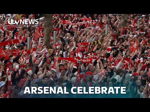 Arsenal celebrate winning Women’s Champions League | ITV News