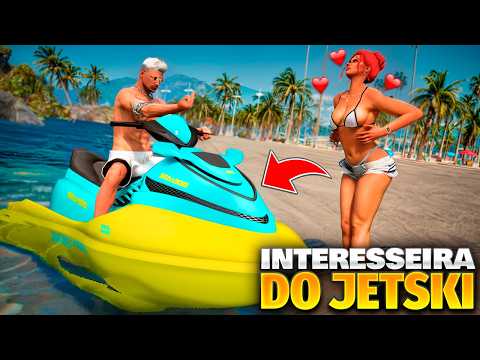 A INTERESSEIRA DO JETSKY FOI ABANDONADA NO MAR KKK😂 (GTA 5)