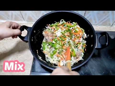 Chinese Rice Recipe | Egg Fried Rice With chicken | Original Authentic Traditional Chinese cuisine.