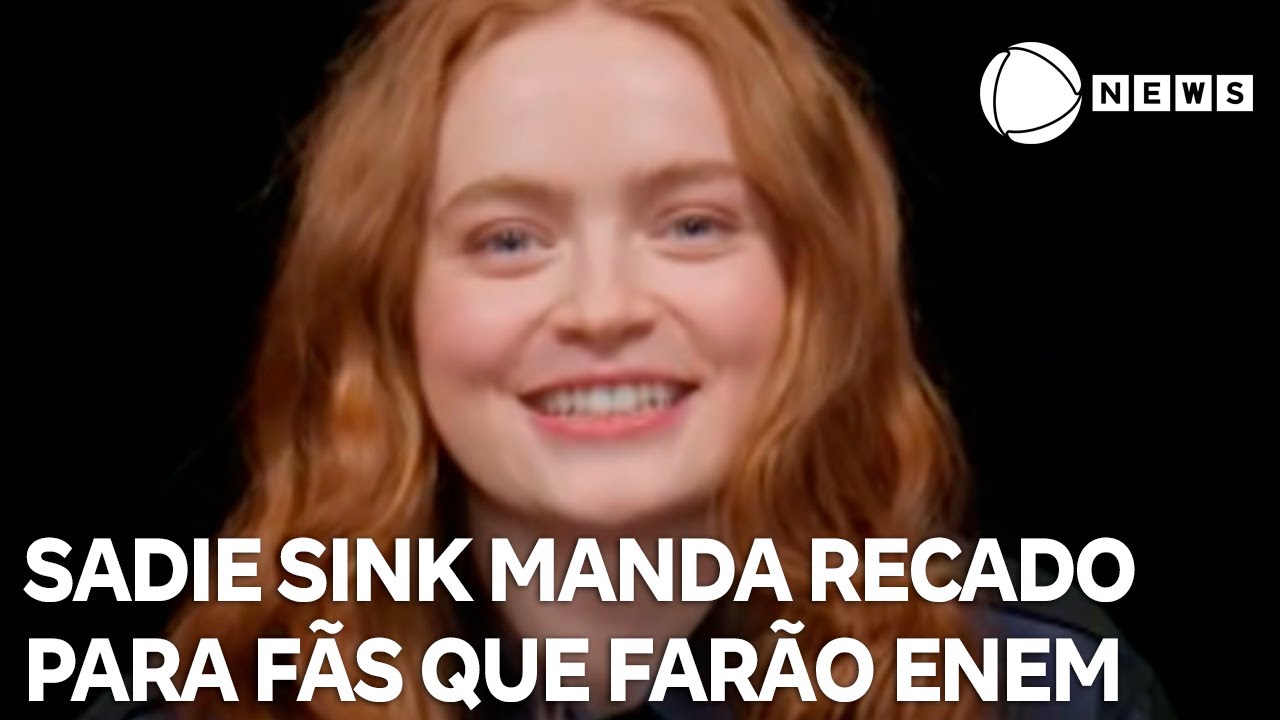 Sadie Sink manda recado para estudantes que farão Enem TV Online Sadie Sink manda recado para estudantes que farão Enem