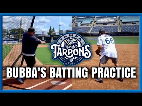 Bubba and the Crew's Epic Batting Practice Session with the Tampa Tarpons!