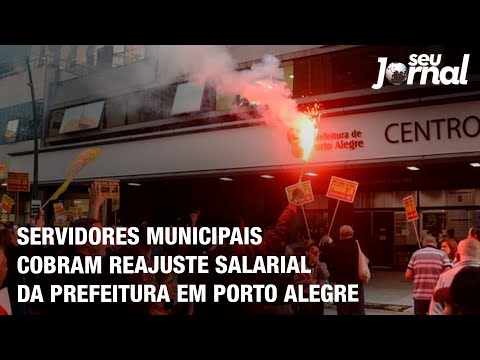 Servidores municipais cobram reajuste salarial da prefeitura em Porto Alegre