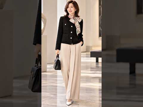 💜50대 60대 트위드 자켓, 이렇게 입으면 귀티나고 우아함이 살아나요✨ 윈·안나앤플러스 가을 코디 #중년패션 #50대패션 #트위드자켓 #여성코디