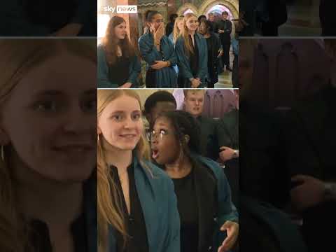 Watch moment choir finds out the will sing in front of King Charles for Christmas