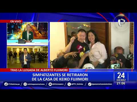 Alberto Fujimori ya se encuentra en la casa de su hija Keiko Fujimori